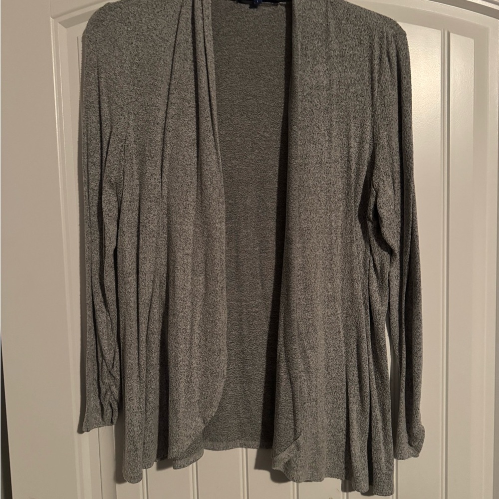Gray Women's Open Front Cardigan